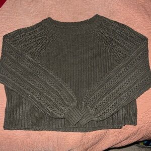 Dark Green Knit Sweater.